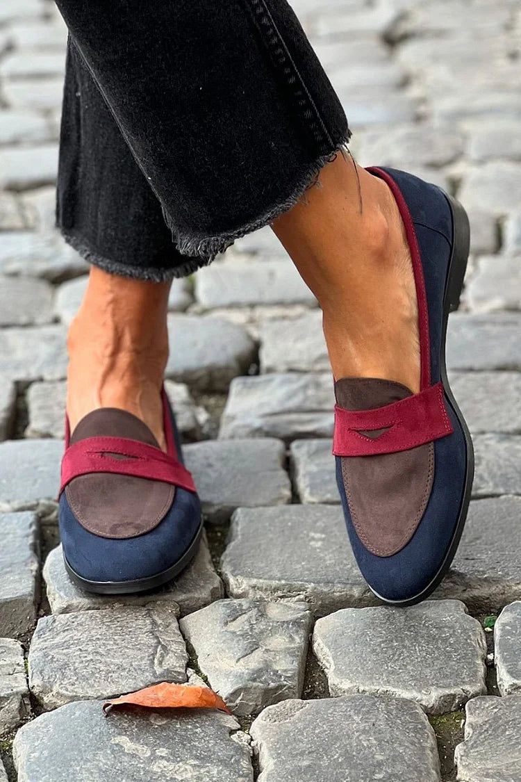 SYLVIE™ | Mocassins Bicolores