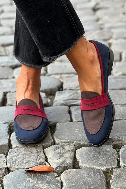 SYLVIE™ | Mocassins Bicolores