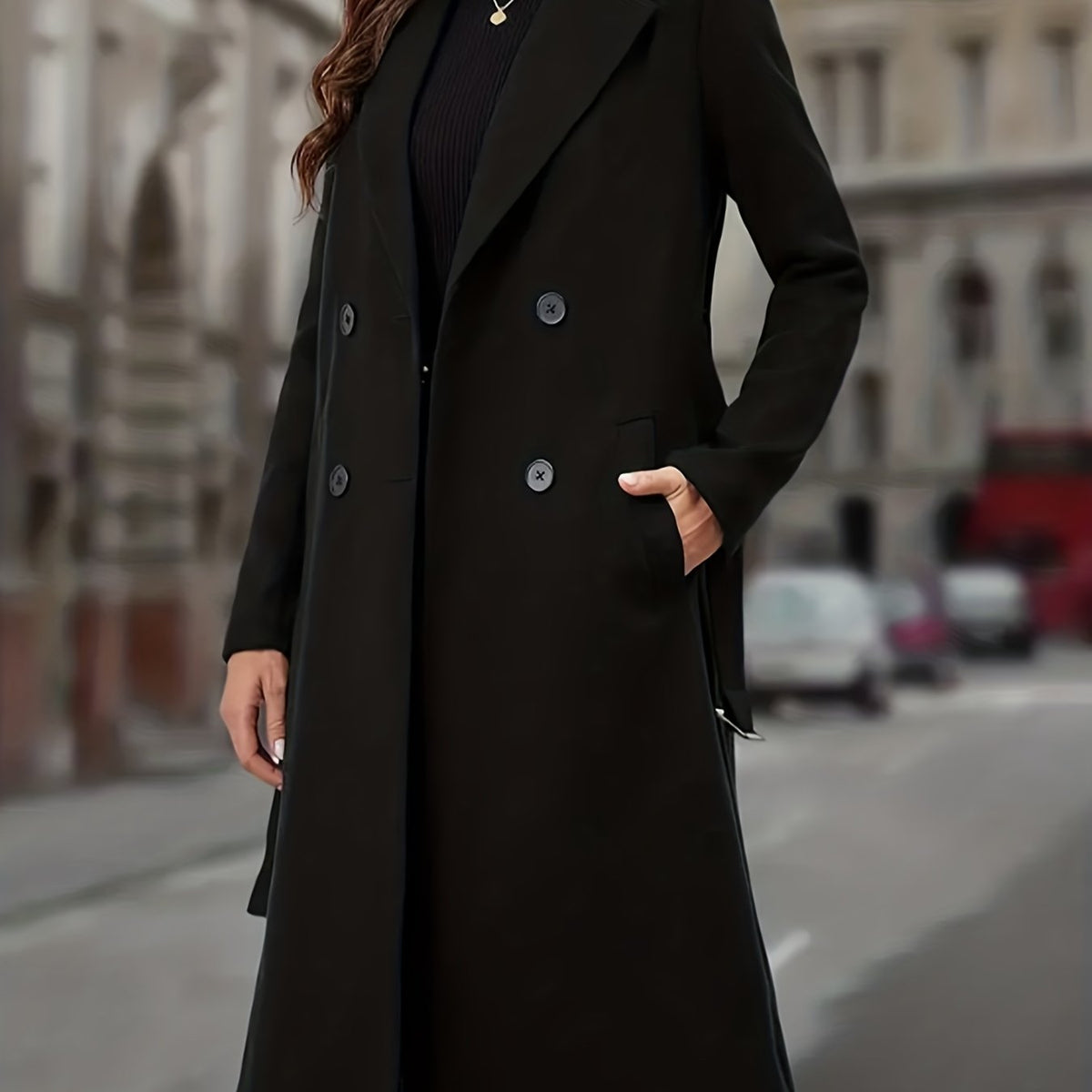 Aurelia | Manteau long à double boutonnage