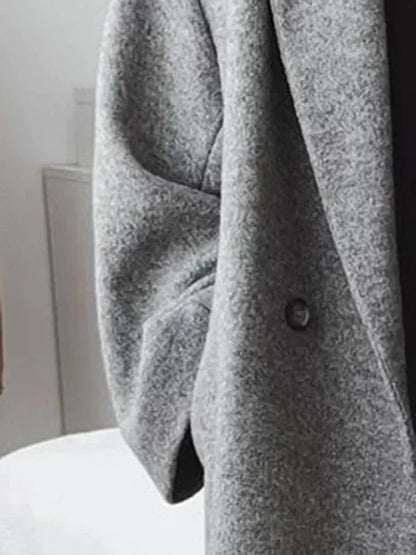 Layla - Manteau en laine oversize, chic et cocooning