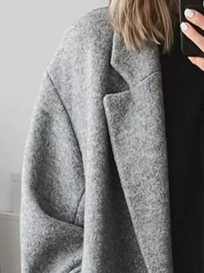 Layla - Manteau en laine oversize, chic et cocooning