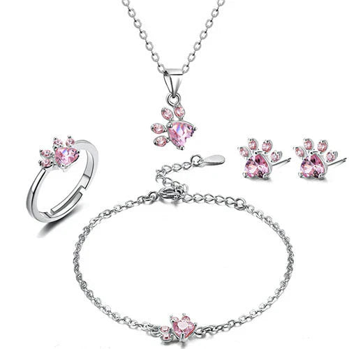 Arbour™ | Parure de bijoux 4 pièces patte et cœur