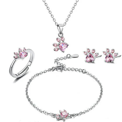 Arbour™ | Parure de bijoux 4 pièces patte et cœur