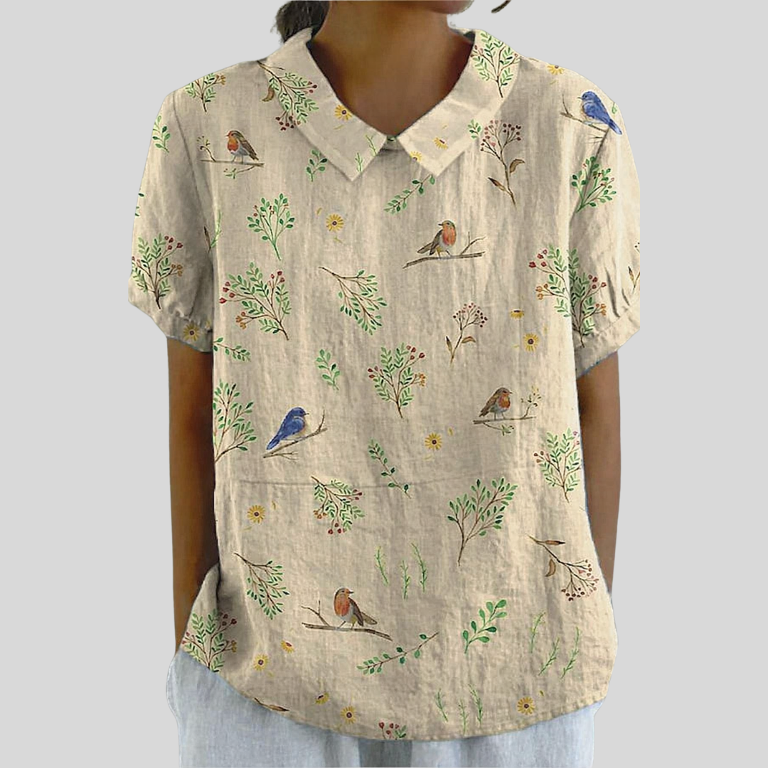 Émilie™ | Blouse nature poétique