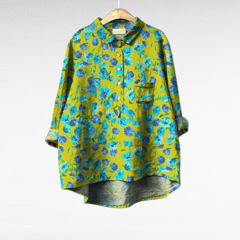 Axéllé™ | Blouse florale lumineuse
