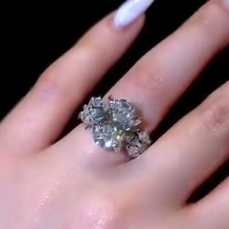 Soukaina™ | Ensemble de fiançailles 3 pièces ovale marquise