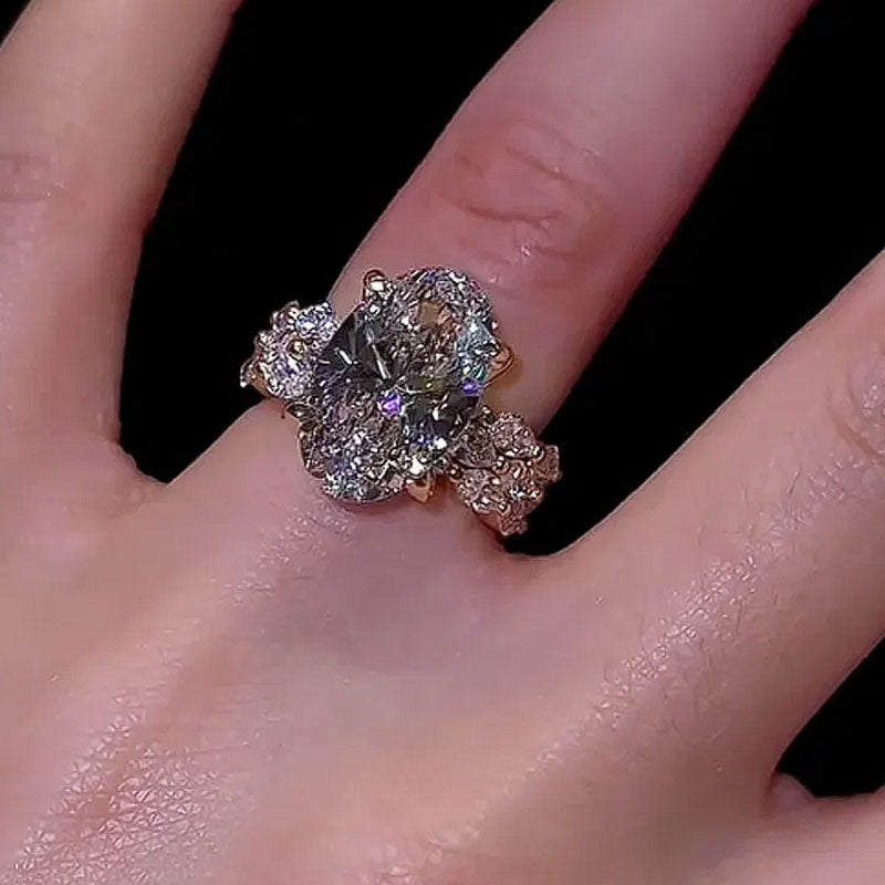 Soukaina™ | Ensemble de fiançailles 3 pièces ovale marquise