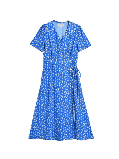 Alba™ | Robe fleurie X-Line à col V