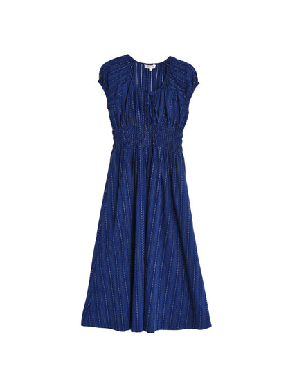 Saphira™ | Robe en coton bleu saphir