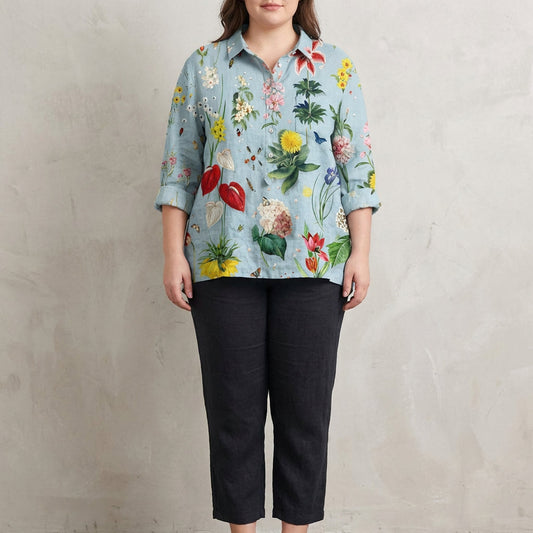 Béatrice™ | Blouse d’été en lin élégante