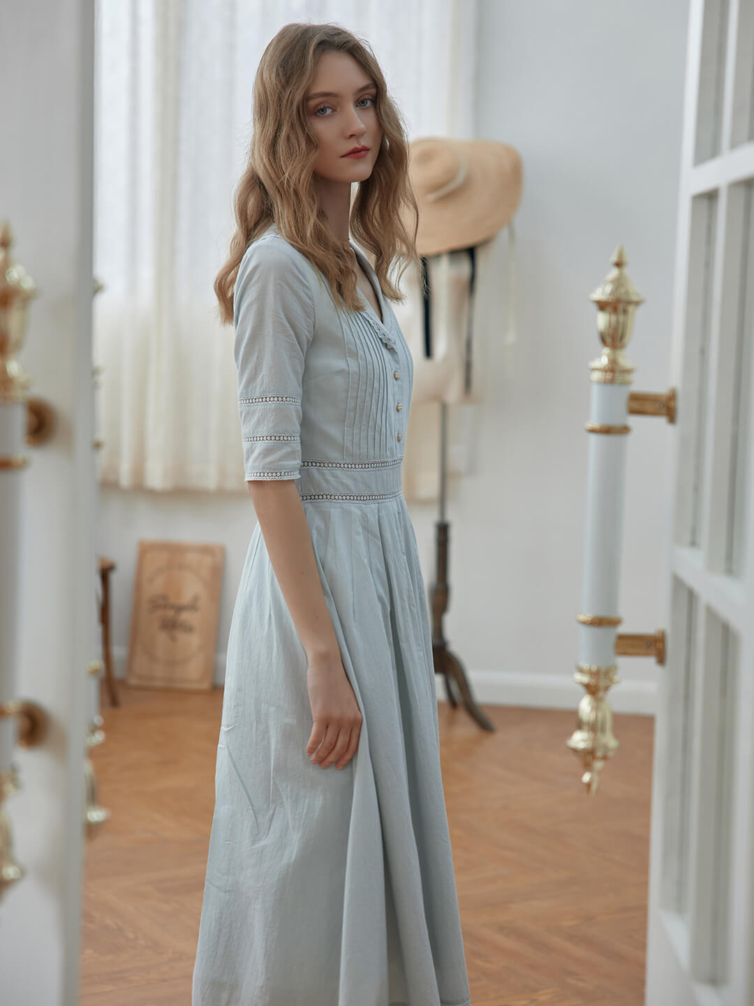 Fiona™ | Robe midi en coton