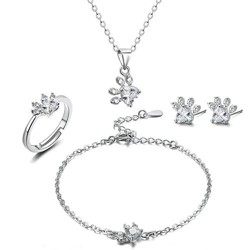 Arbour™ | Parure de bijoux 4 pièces patte et cœur