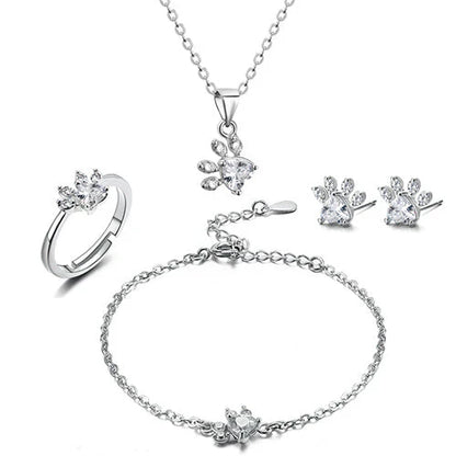 Arbour™ | Parure de bijoux 4 pièces patte et cœur