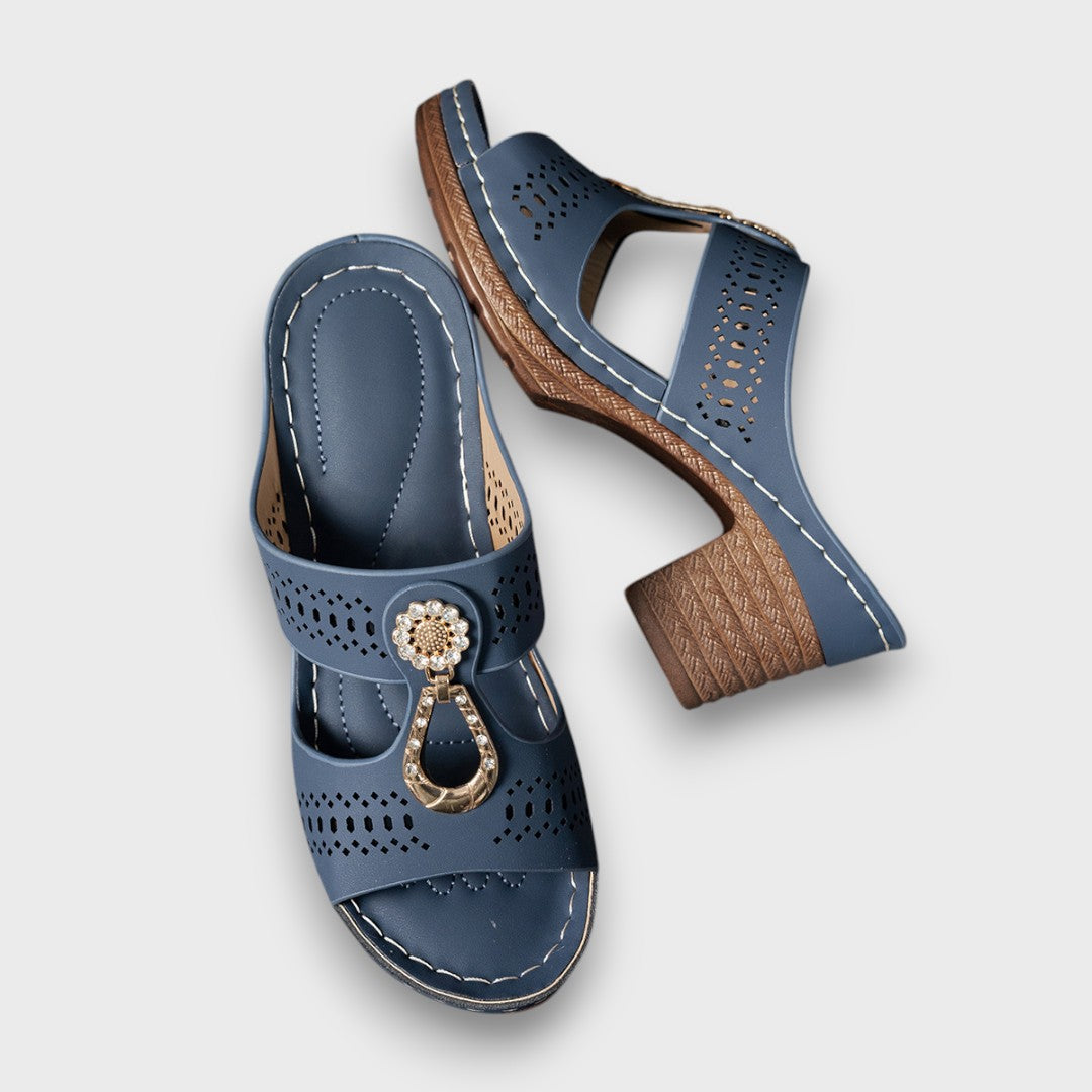 Elvanna™ | Chaussures d’été à talon bloc