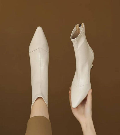 Jette™ | Bottines en cuir à talon élégant