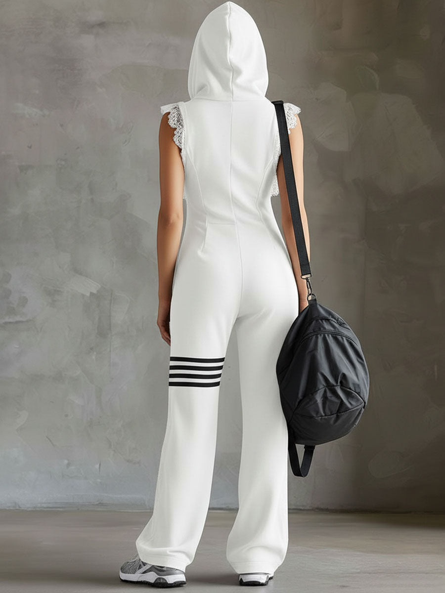Giada™ | Combinaison sporty rétro à capuche