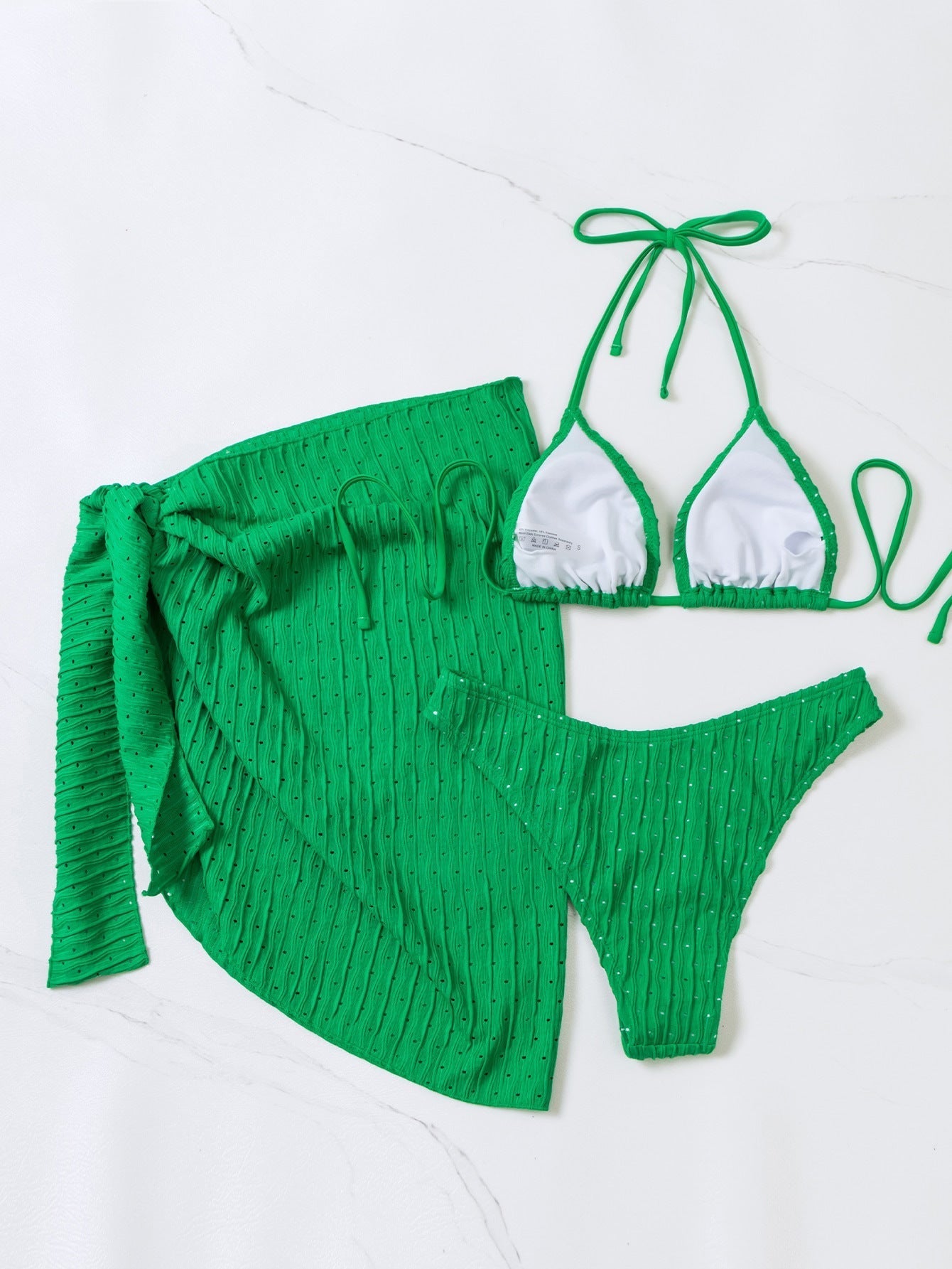 MALIBU™ | BIKINI 3 PIÈCES TRIANGLE + JUPE