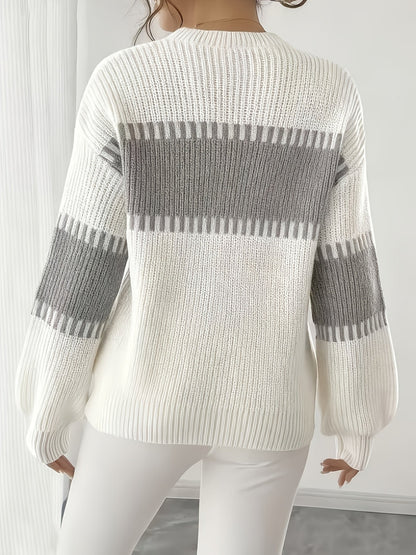 Adelaide | Pull rayé à empiècements colorés