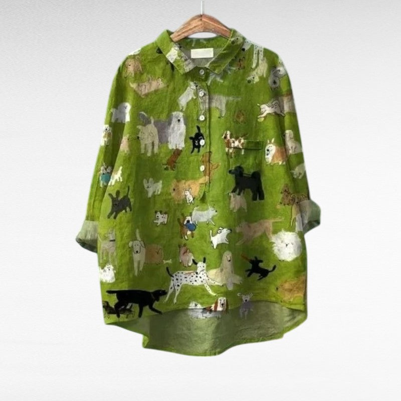 Cécile™ | Blouse ludique animale