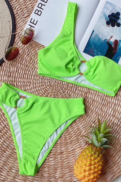 YUSRA™ | BIKINI 1 BRETELLE + CULOTTE TAILLE HAUTE