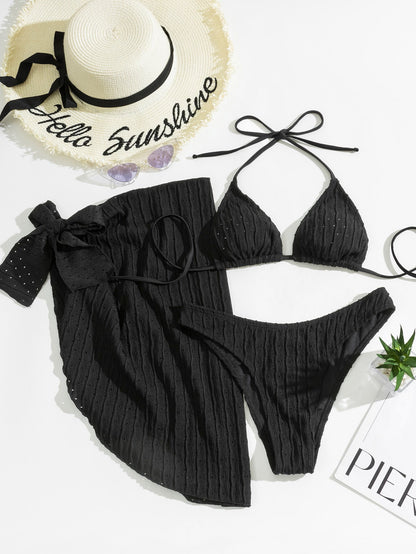 MALIBU™ | BIKINI 3 PIÈCES TRIANGLE + JUPE