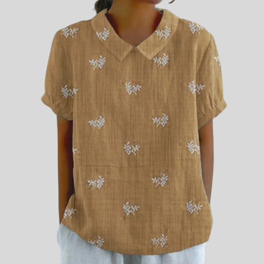Geneviève™ | Blouse brodée discrète