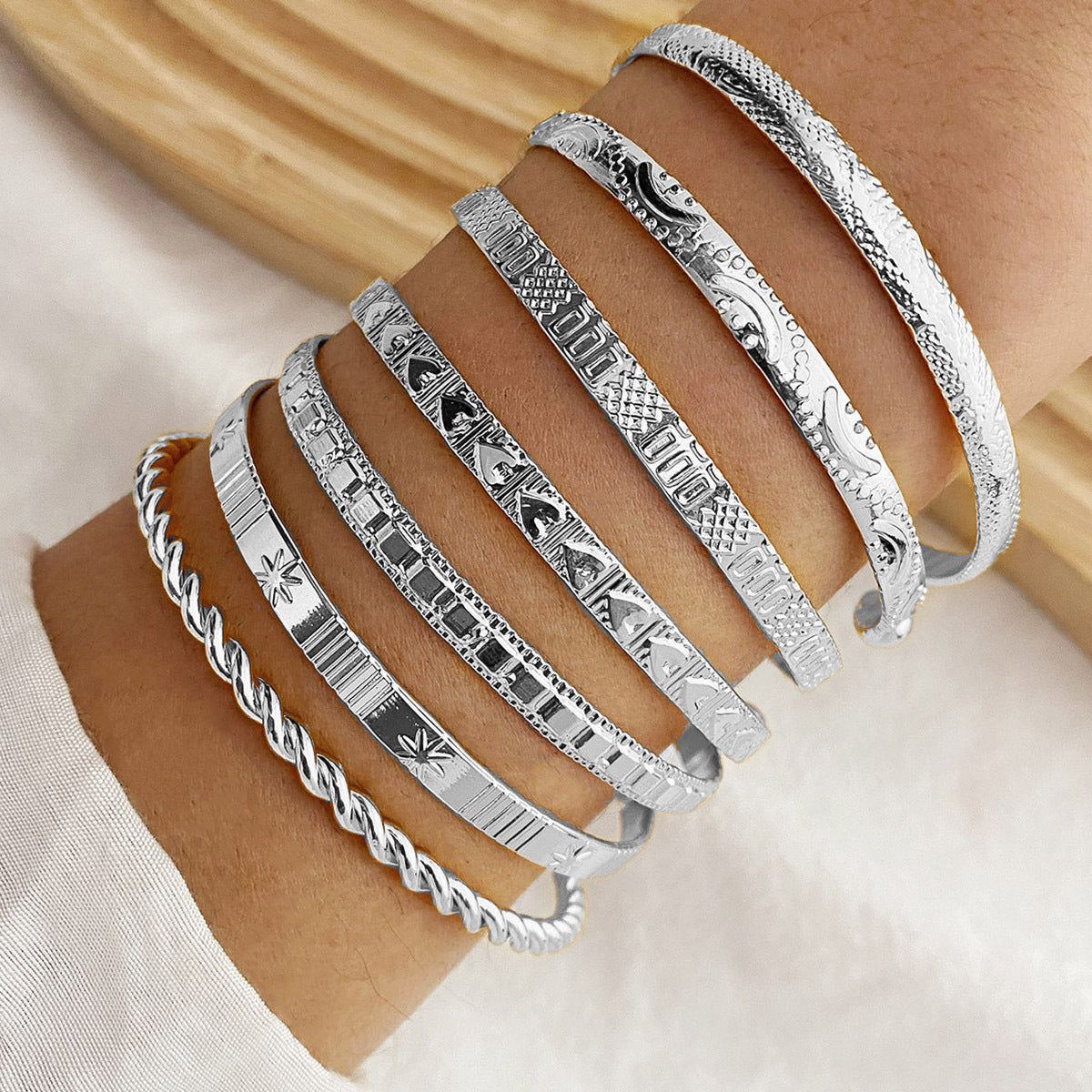 Dahliana™ | Ensemble de bracelets boho dorés