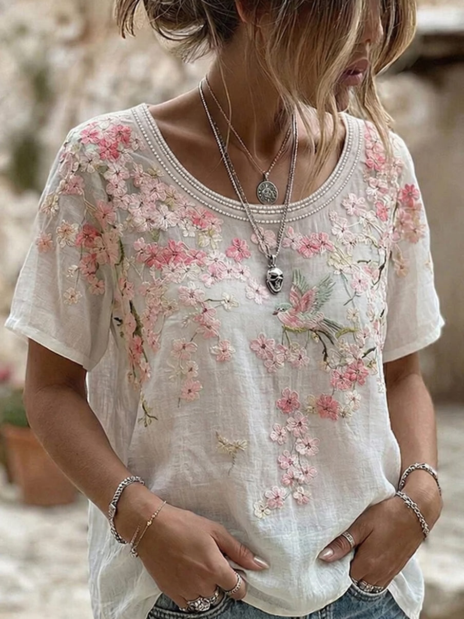Midsommar™ | T-shirt fleuri rétro