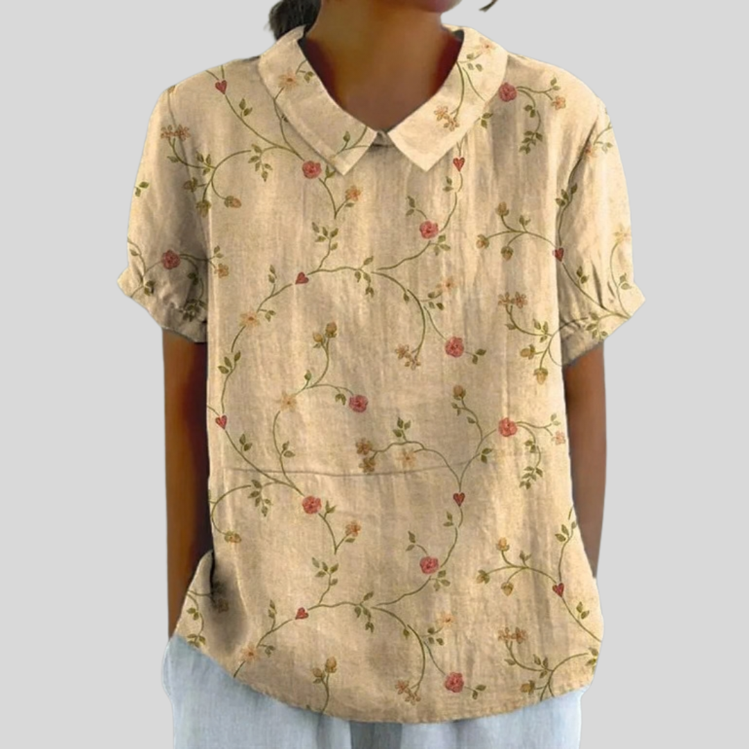 Claire™ | Blouse florale subtile