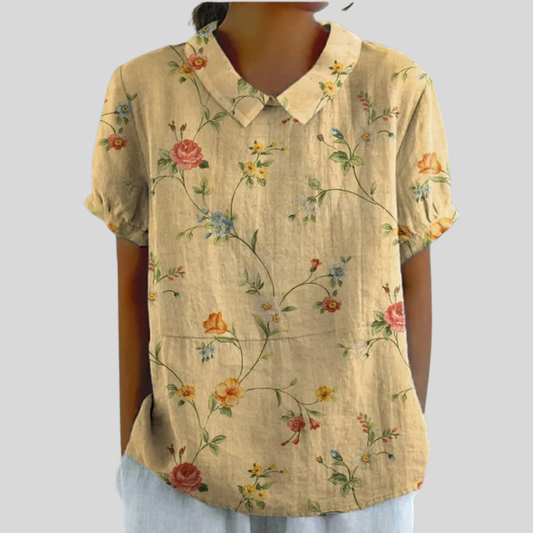 Margot™ | Blouse à fleurs vintage
