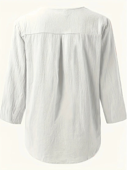 Solénya™ | Blouse coton-lin