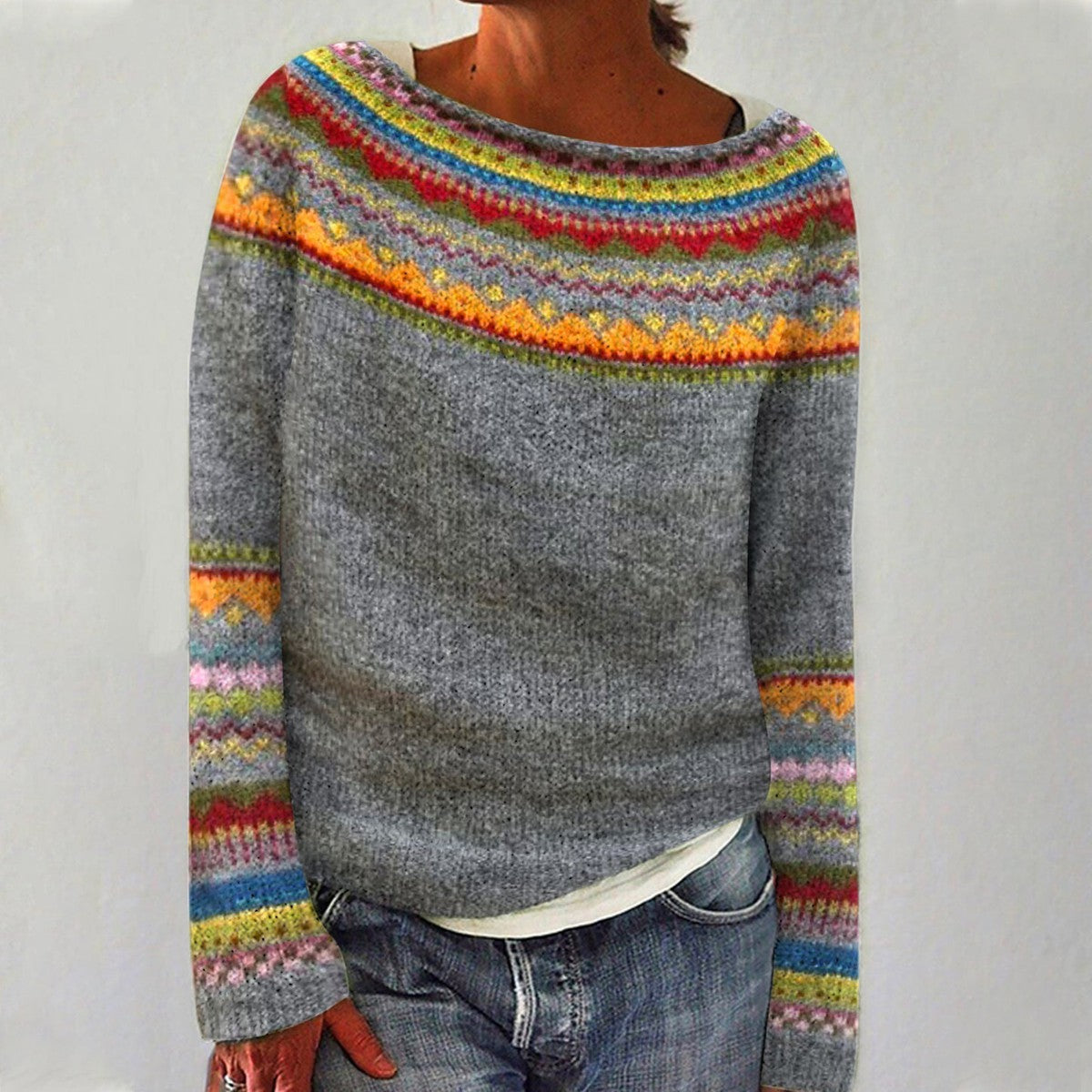 Harper | Pull en maille rétro
