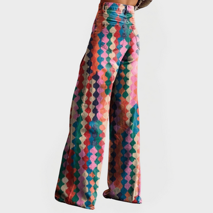 Mosaic™ | Jean coloré à jambes larges