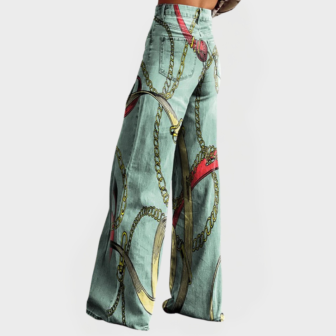 Chaîne™ | Jean taille haute à jambes larges