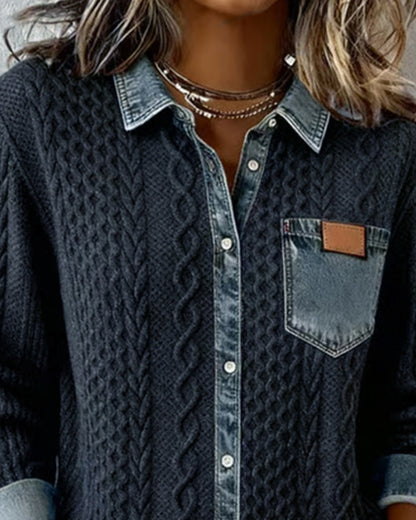 Makayla™ | Kontrastierendes Mesh-Hemd