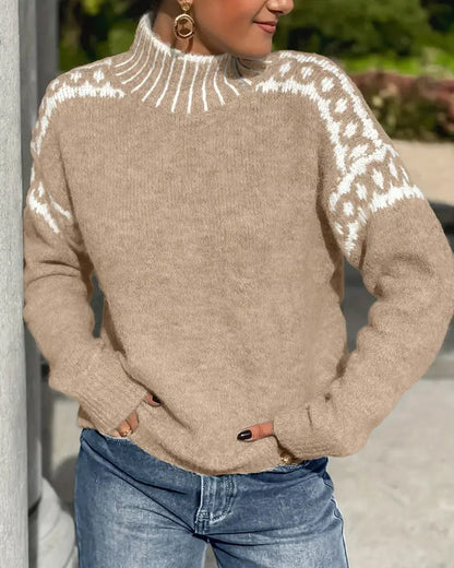 Heidi™ | Pull douillet en maille à motifs