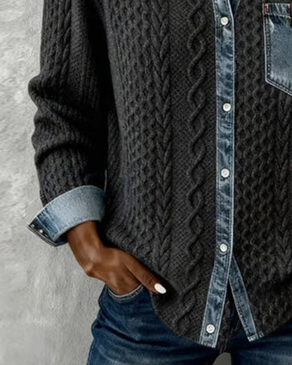 Makayla™ | Kontrastierendes Mesh-Hemd