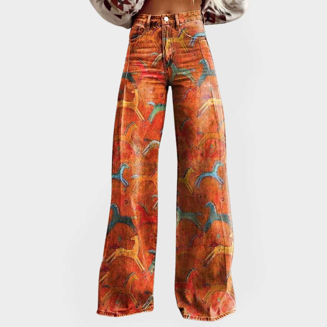 Cavalia™ | Jean taille haute à jambes larges