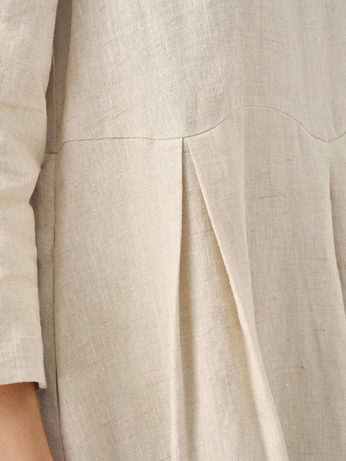 Élise™ | Robe longue en lin à plis