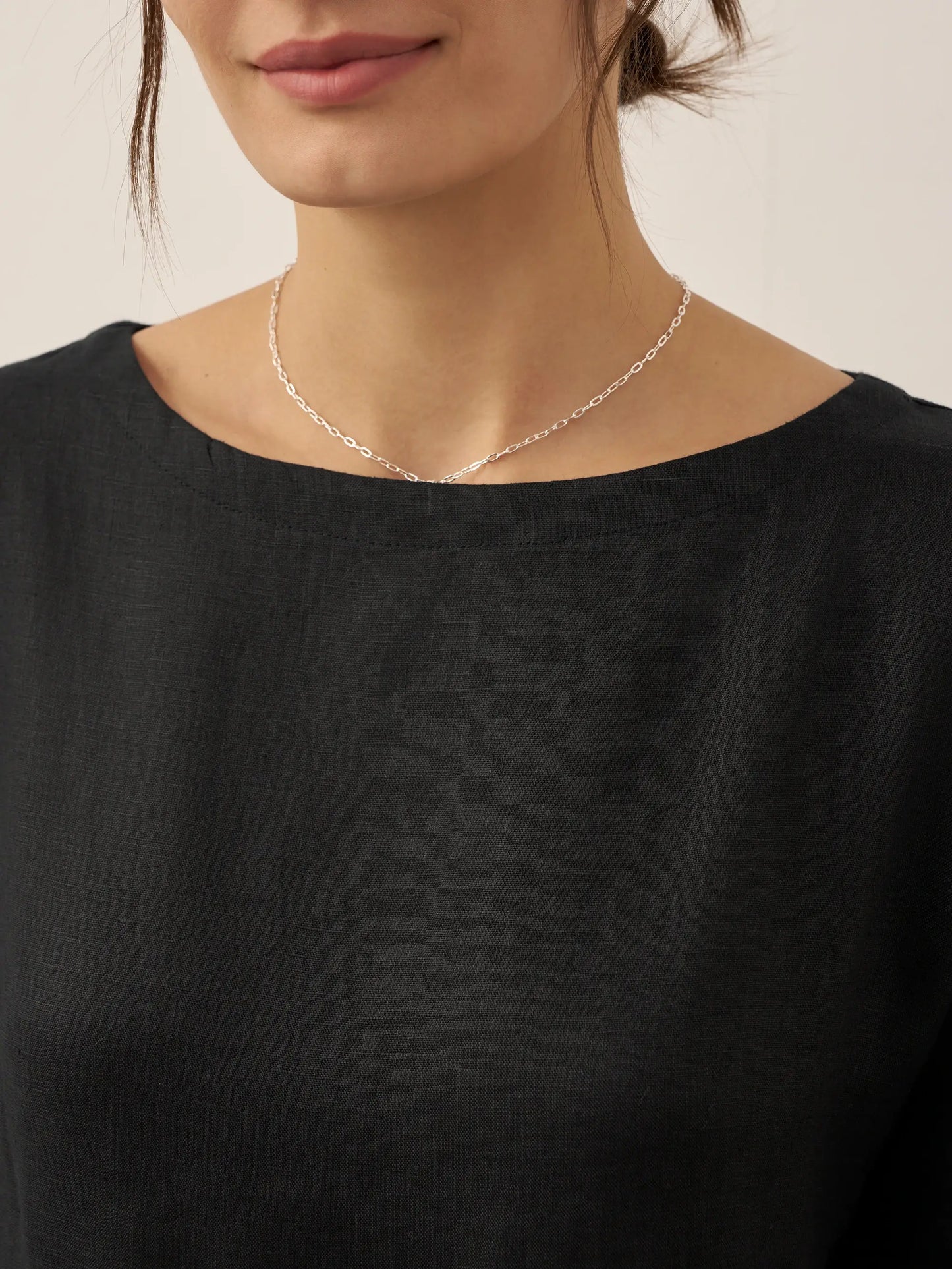 Clémence™ | Midikleid aus Leinen in A-Linie