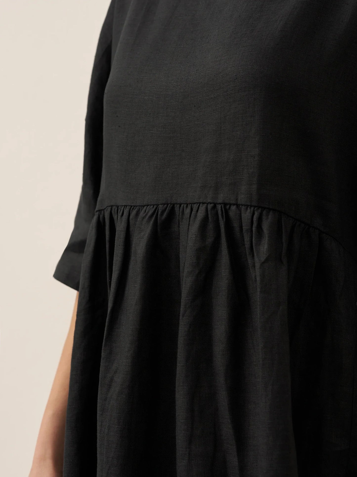 Clémence™ | Midikleid aus Leinen in A-Linie
