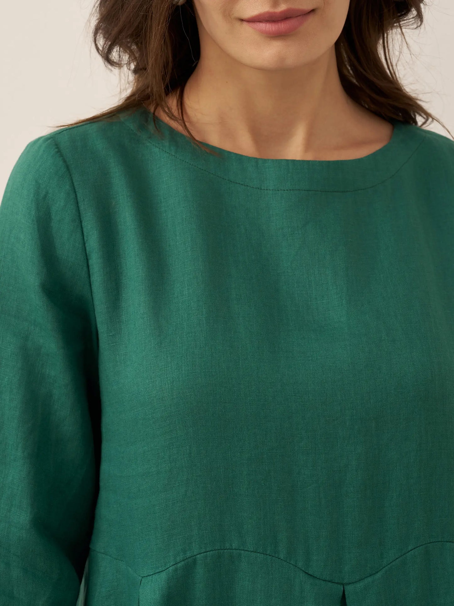 Élise™ | Robe longue en lin à plis