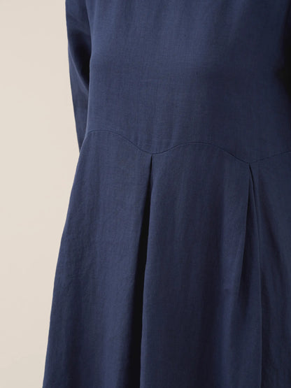 Élise™ | Robe longue en lin à plis