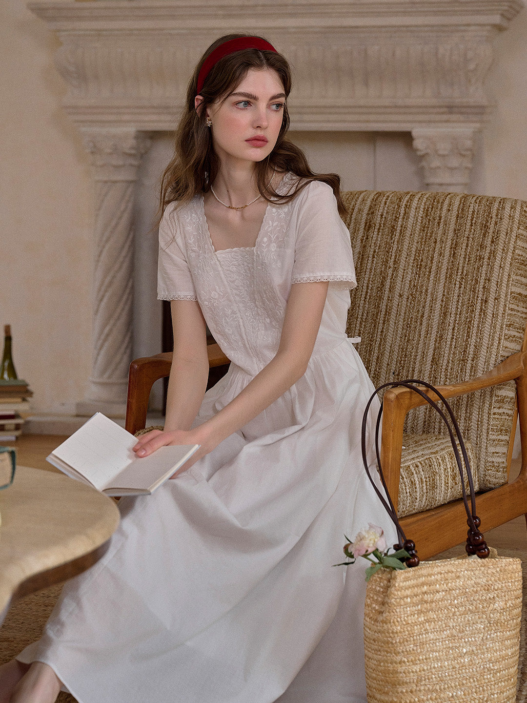 May™ | Robe en coton brodée