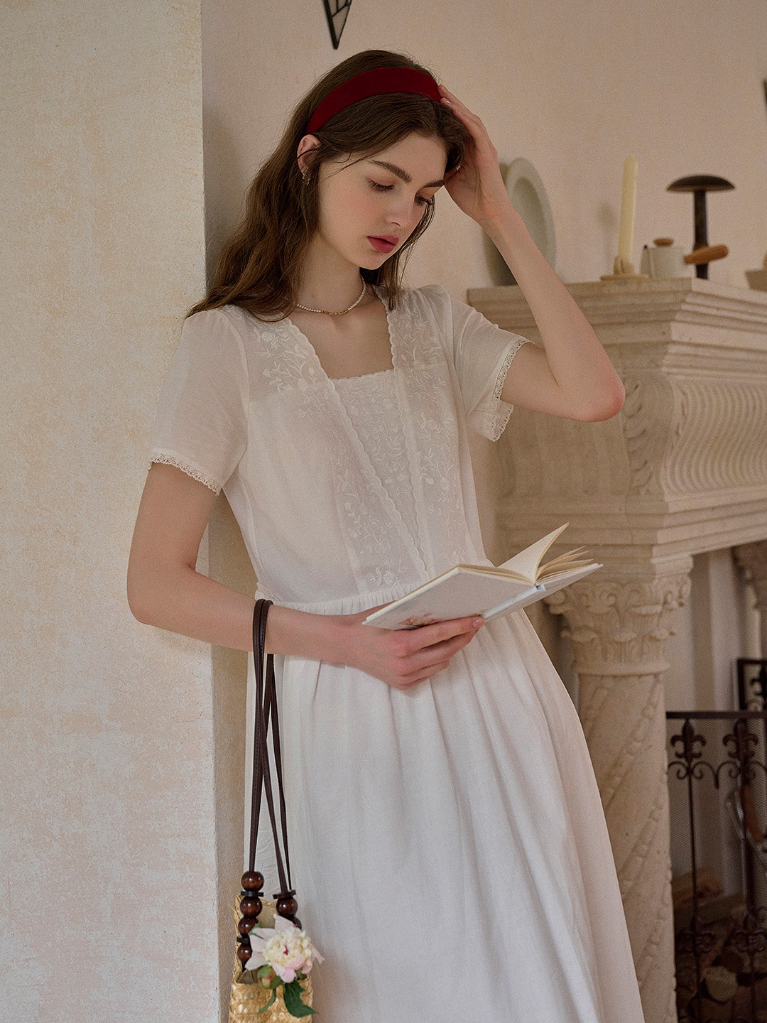 May™ | Robe en coton brodée