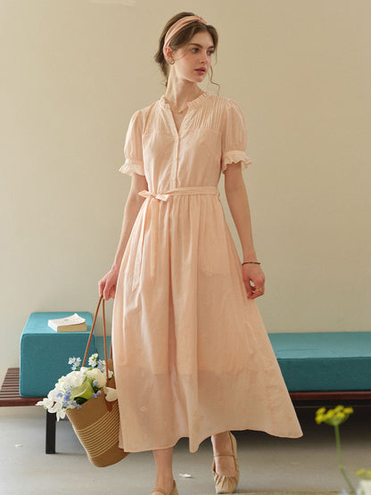 Aitana™ | Robe longue en coton et dentelle