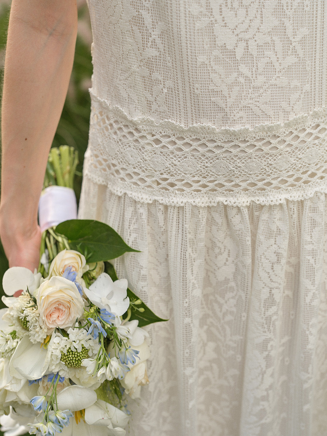Élise™ | Robe en coton ajouré et dentelle