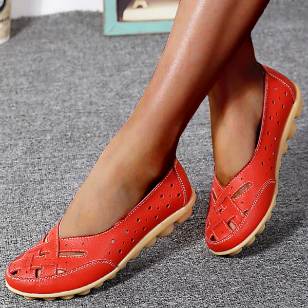 Waltraud™ | Mocassins en cuir aéré