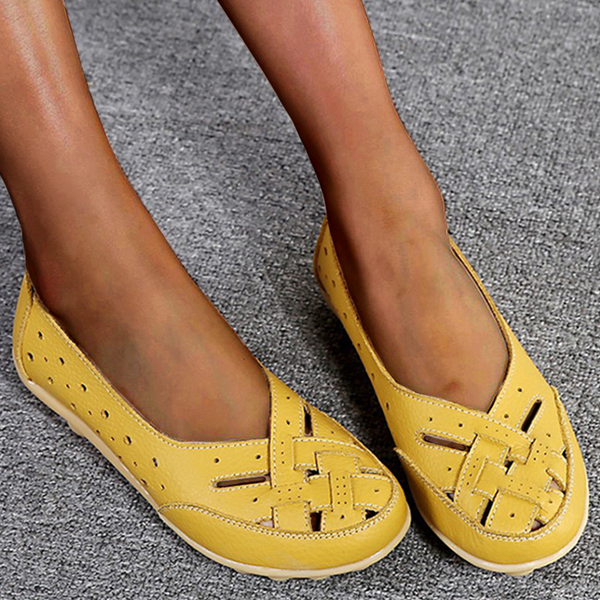 Waltraud™ | Mocassins en cuir aéré