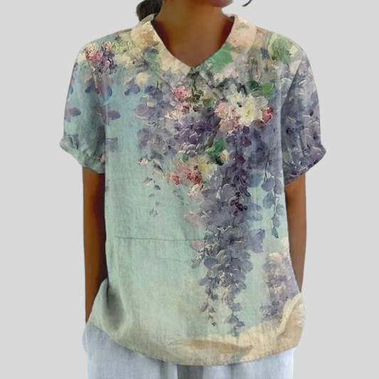 Colette™ | Blouse florale artistique